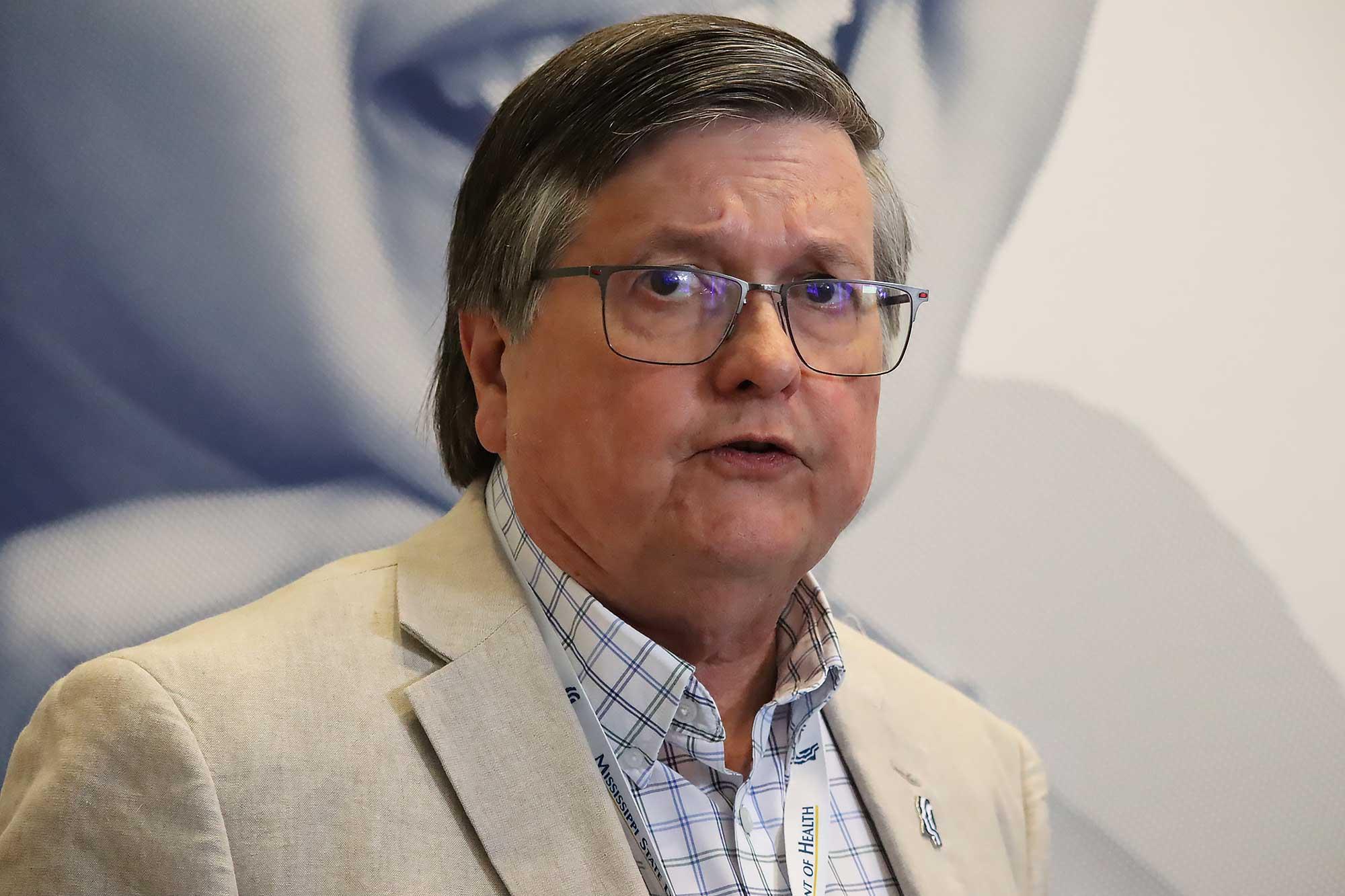 Baby Mississippi coughs in the middle of - -growing case