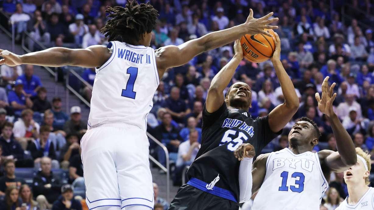 Byu Byu heats up late to beat Delaware after a cold spell